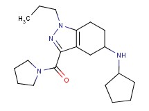 N-cyclopentyl-1-propyl-3-(1-pyrrolidinylcarbonyl)-4,5,6,7-tetrahydro-1H-indazol-5-amine