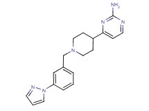 4-{1-[3-(1H-pyrazol-1-yl)benzyl]piperidin-4-yl}pyrimidin-2-amine