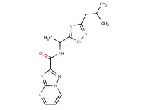 N-[1-(3-isobutyl-1,2,4-oxadiazol-5-yl)ethyl][1,2,4]triazolo[1,5-a]pyrimidine-2-carboxamide