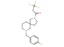 7-(4-fluorobenzyl)-2-(3,3,3-trifluoropropanoyl)-2,7-diazaspiro[4.5]decane