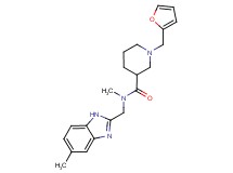 1-(2-furylmethyl)-N-methyl-N-[(5-methyl-1H-benzimidazol-2-yl)methyl]-3-piperidinecarboxamide