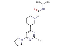 N-isopropyl-2-{3-[2-methyl-6-(1-pyrrolidinyl)-4-pyrimidinyl]-1-piperidinyl}acetamide