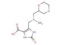 5-{[(1,4-dioxan-2-ylmethyl)(methyl)amino]methyl}-2-oxo-2,3-dihydro-1H-imidazole-4-carboxylic acid