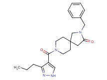 2-benzyl-8-[(3-propyl-1H-pyrazol-4-yl)carbonyl]-2,8-diazaspiro[4.5]decan-3-one