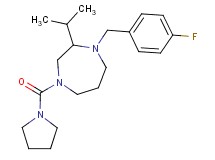 1-(4-fluorobenzyl)-2-isopropyl-4-(1-pyrrolidinylcarbonyl)-1,4-diazepane