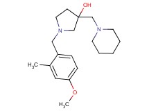 1-(4-methoxy-2-methylbenzyl)-3-(piperidin-1-ylmethyl)pyrrolidin-3-ol