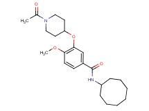 3-[(1-acetyl-4-piperidinyl)oxy]-N-cyclooctyl-4-methoxybenzamide