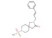 8-(methylsulfonyl)-2-[(2E)-3-phenyl-2-propen-1-yl]-2,8-diazaspiro[4.5]decan-3-one