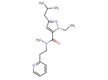 1-ethyl-3-isobutyl-N-methyl-N-[2-(2-pyridinyl)ethyl]-1H-pyrazole-5-carboxamide