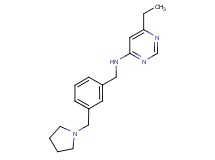 6-ethyl-N-[3-(pyrrolidin-1-ylmethyl)benzyl]pyrimidin-4-amine