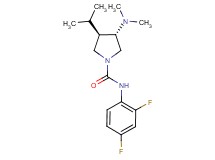 (3S*,4R*)-N-(2,4-difluorophenyl)-3-(dimethylamino)-4-isopropylpyrrolidine-1-carboxamide