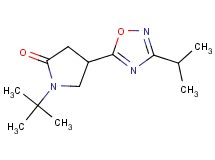 1-tert-butyl-4-(3-isopropyl-1,2,4-oxadiazol-5-yl)-2-pyrrolidinone
