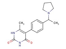 6-methyl-5-[4-(1-pyrrolidin-1-ylethyl)phenyl]pyrimidine-2,4(1H,3H)-dione