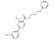 4-hydroxy-2-(3-methylphenyl)-N-(4-pyridin-2-ylbutyl)pyrimidine-5-carboxamide