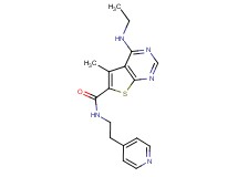 4-(ethylamino)-5-methyl-N-[2-(4-pyridinyl)ethyl]thieno[2,3-d]pyrimidine-6-carboxamide