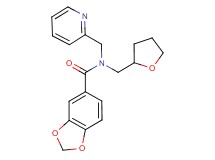 N-(pyridin-2-ylmethyl)-N-(tetrahydrofuran-2-ylmethyl)-1,3-benzodioxole-5-carboxamide