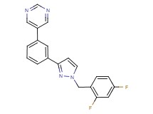 5-{3-[1-(2,4-difluorobenzyl)-1H-pyrazol-3-yl]phenyl}pyrimidine