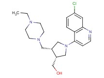 {(3R*,4R*)-1-(7-chloroquinolin-4-yl)-4-[(4-ethylpiperazin-1-yl)methyl]pyrrolidin-3-yl}methanol