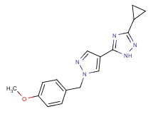 3-cyclopropyl-5-[1-(4-methoxybenzyl)-1H-pyrazol-4-yl]-1H-1,2,4-triazole
