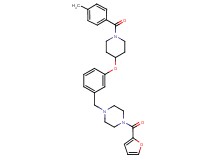 1-(2-furoyl)-4-(3-{[1-(4-methylbenzoyl)-4-piperidinyl]oxy}benzyl)piperazine