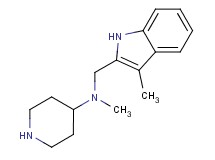 N-methyl-N-[(3-methyl-1H-indol-2-yl)methyl]-4-piperidinamine dihydrochloride