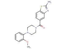 5-{[4-(2-methoxyphenyl)-1-piperazinyl]carbonyl}-1,3-benzothiazol-2-amine bis(trifluoroacetate)