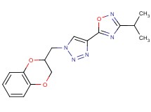 5-[1-(2,3-dihydro-1,4-benzodioxin-2-ylmethyl)-1H-1,2,3-triazol-4-yl]-3-isopropyl-1,2,4-oxadiazole