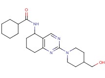 N-{2-[4-(hydroxymethyl)-1-piperidinyl]-5,6,7,8-tetrahydro-5-quinazolinyl}cyclohexanecarboxamide