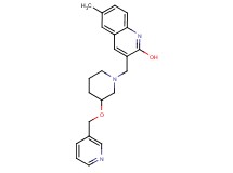 6-methyl-3-{[3-(3-pyridinylmethoxy)-1-piperidinyl]methyl}-2-quinolinol
