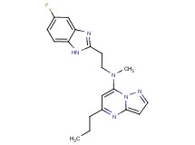 N-[2-(5-fluoro-1H-benzimidazol-2-yl)ethyl]-N-methyl-5-propylpyrazolo[1,5-a]pyrimidin-7-amine