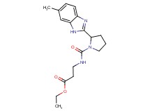 ethyl N-{[2-(6-methyl-1H-benzimidazol-2-yl)-1-pyrrolidinyl]carbonyl}-beta-alaninate