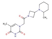 5-methyl-1-{2-[3-(2-methyl-1-piperidinyl)-1-azetidinyl]-2-oxoethyl}-2,4(1H,3H)-pyrimidinedione
