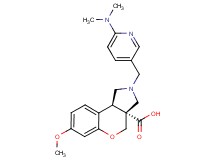 (3aR*,9bR*)-2-{[6-(dimethylamino)pyridin-3-yl]methyl}-7-methoxy-1,2,3,9b-tetrahydrochromeno[3,4-c]pyrrole-3a(4H)-carboxylic acid
