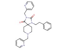1-(2-phenylethyl)-3,8-bis(2-pyridinylmethyl)-1,3,8-triazaspiro[4.5]decane-2,4-dione