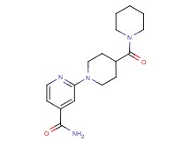 2-[4-(1-piperidinylcarbonyl)-1-piperidinyl]isonicotinamide