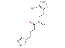 N-methyl-N-[2-(4-methyl-1,3-thiazol-5-yl)ethyl]-4-(1H-1,2,4-triazol-1-yl)butanamide