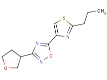 5-(2-propyl-1,3-thiazol-4-yl)-3-(tetrahydrofuran-3-yl)-1,2,4-oxadiazole