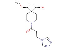 (1R*,3S*)-3-methoxy-7-[3-(4H-1,2,4-triazol-4-yl)propanoyl]-7-azaspiro[3.5]nonan-1-ol