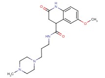 6-methoxy-N-[3-(4-methyl-1-piperazinyl)propyl]-2-oxo-1,2,3,4-tetrahydro-4-quinolinecarboxamide