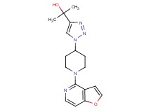 2-[1-(1-furo[3,2-c]pyridin-4-yl-4-piperidinyl)-1H-1,2,3-triazol-4-yl]-2-propanol