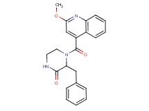 3-benzyl-4-[(2-methoxyquinolin-4-yl)carbonyl]piperazin-2-one