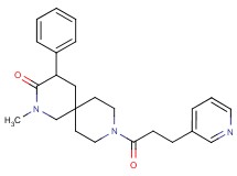 2-methyl-4-phenyl-9-(3-pyridin-3-ylpropanoyl)-2,9-diazaspiro[5.5]undecan-3-one