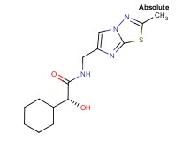 (2R)-2-cyclohexyl-2-hydroxy-N-[(2-methylimidazo[2,1-b][1,3,4]thiadiazol-6-yl)methyl]acetamide