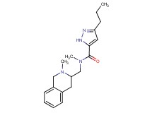N-methyl-N-[(2-methyl-1,2,3,4-tetrahydro-3-isoquinolinyl)methyl]-3-propyl-1H-pyrazole-5-carboxamide