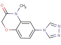 4-methyl-6-(4H-1,2,4-triazol-4-yl)-2H-1,4-benzoxazin-3(4H)-one