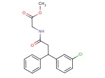 methyl N-[3-(3-chlorophenyl)-3-phenylpropanoyl]glycinate