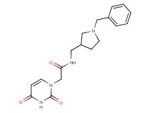 N-[(1-benzylpyrrolidin-3-yl)methyl]-2-(2,4-dioxo-3,4-dihydropyrimidin-1(2H)-yl)acetamide