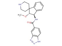 N-[rel-(2R,3R)-2-methoxy-2,3-dihydrospiro[indene-1,4'-piperidin]-3-yl]-1H-1,2,3-benzotriazole-5-carboxamide hydrochloride