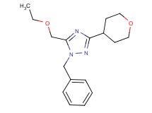 1-benzyl-5-(ethoxymethyl)-3-(tetrahydro-2H-pyran-4-yl)-1H-1,2,4-triazole
