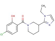 5-chloro-2-{[3-(1-ethyl-1H-imidazol-2-yl)-1-piperidinyl]carbonyl}phenol